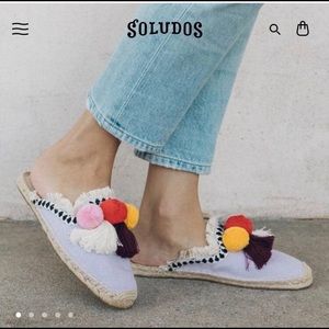 Soludos Pompom mule